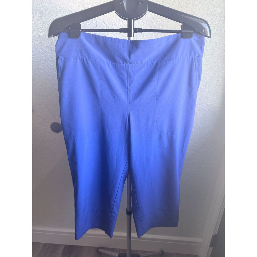 Chico's Zenergy Golf Royal Blue Athletic Activewear Workout Capri Pants Size M